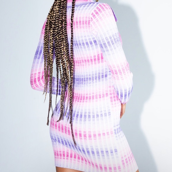 Princess Polly Zana Mini Dress Purple/Pink NWT - Picture 3 of 4